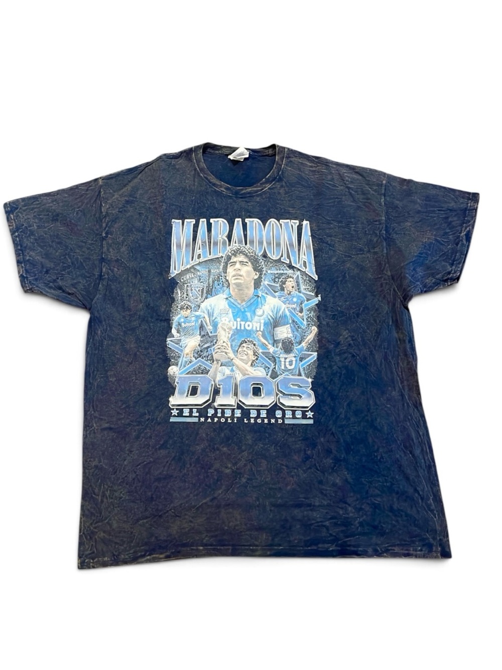 Maradona Graphic Tee - Navy Blue Men’s Shirt Sz 2XL